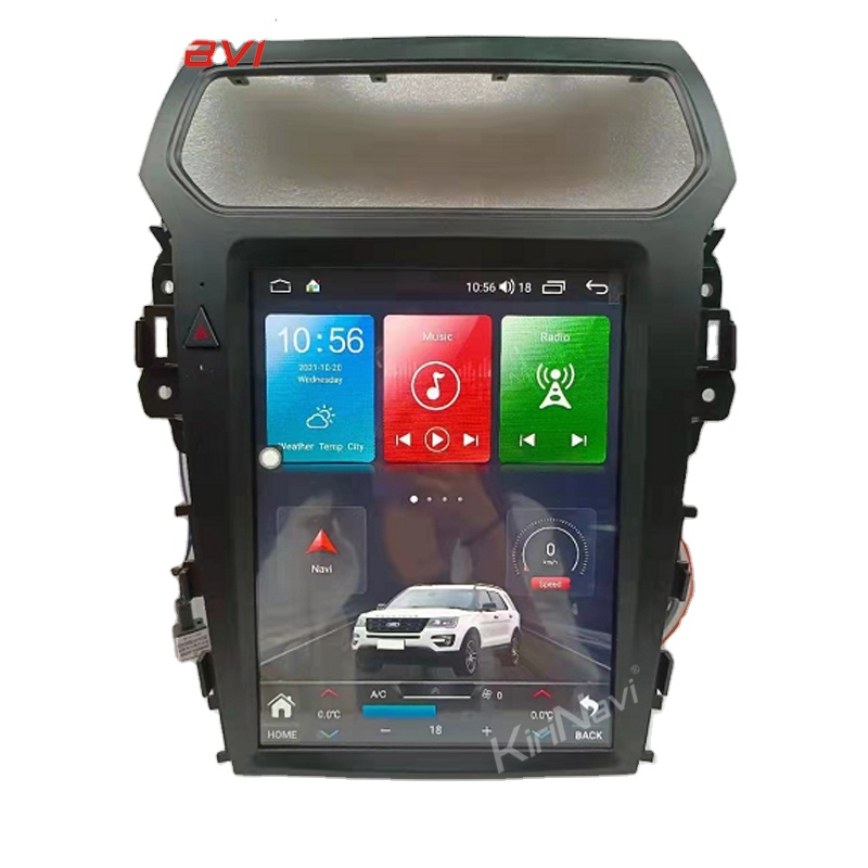 Вертикальный экран KiriNavi Тесла стиль Android 11 для Ford Explorer 2011-2019 автомобильное радио DVD мультимедийный плеер Автомобильная GPS навигация