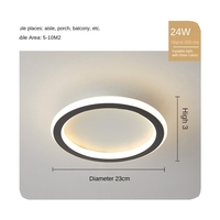 Lámpara de Techo LED Pequeña de Metal Vintage para Pasillo, Decoración Retro Europea para Escaleras, 220v, E27, LIANGTE