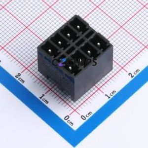 DB2EVHB-3.81-2*4P-BK Plug-in Terminal Block Through hole,P=3.81mm Connector Board-to-Board / Socket - Closed 2x4P 3.81mm Black - Product Image 1