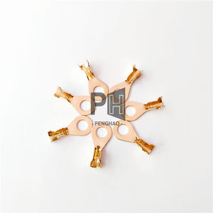 Cosses <span class=keywords><strong>de</strong></span> câble en or et en laiton professionnelles OEM, pièces à sertir, M3-M10, pour connexions <span class=keywords><strong>de</strong></span> fils électriques à vis robustes - Product Image 2