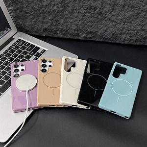 2025 <span class=keywords><strong>meilleure</strong></span> vente sans fil Charge magnétique PC <span class=keywords><strong>coque</strong></span> de téléphone givré mat couverture arrière rigide pour <span class=keywords><strong>Samsung</strong></span> S24 Ultra S25 Edge S23 Plus - Product Image 1