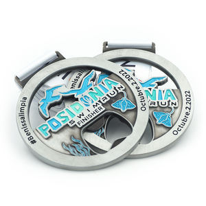 Metal Jigsaw Kung Fu Judo <span class=keywords><strong>Medal</strong></span> Art medaglie di arti marziali Wolf medaglia di arti marziali personalizzata con nastro - Product Image 3
