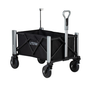 Fabricant de chariots électriques pliables intelligents OEM, moteur double 500W, tout-terrain, capacité de charge de 150 kg, chariot utilitaire télécommandé - Product Image 1
