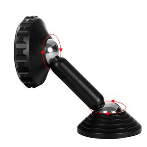 Support de téléphone magnétique pour voiture <span class=keywords><strong>en</strong></span> alliage d'aluminium ABS réglable et durable, double boule, rotation à 360°, support magnétique pour téléphone portable, logo personnalisé - Product Image 6