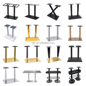 अनुकूलित उच्च गुणवत्ता वाले काले चांदी की टेबल बेस गोलाकार वर्ग प्लेट आसान स्थापना वेल्डेड टेबल टेबल बेस - Product Image 3