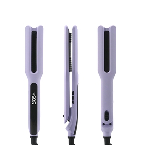 Lisseur à cheveux professionnel à planchas de couleur personnalisée, fer à lisser en titane - Product Image 1