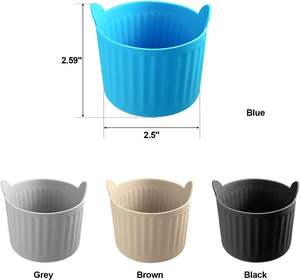 Moldes de Silicona Antiadherentes de Grado Alimenticio Premium para Huevos y Pasteles, Aptos para Freidoras de Aire y Hornos - Product Image 2