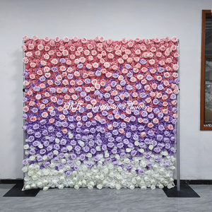 Customize Roll up <b>flower</b> wall multicolor Artifical <b>Flowers</b> Wall for Wedding Background <b>Flower</b> Wall - Product Image 2
