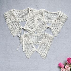 Robe d'été avec petit décolleté châle Décoration <span class=keywords><strong>Col</strong></span> Enfants Plié pour Porter un <span class=keywords><strong>Faux</strong></span> <span class=keywords><strong>Col</strong></span> Version Coréenne - Product Image 3
