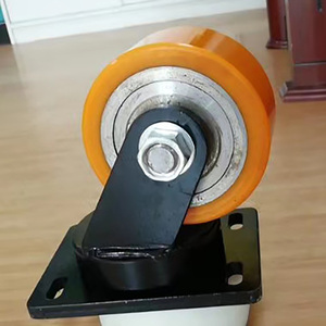 Doppelrad Industrielager 2000kg 2T 3 Tonnen PU Extra Schwerlast-Lenkrollen - Product Image 4