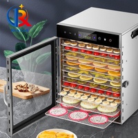 Déshydrateur de fruits et légumes en acier inoxydable à 12 couches avec écran tactile, pour pommes, saucisses, noix, thé, viande et herbes