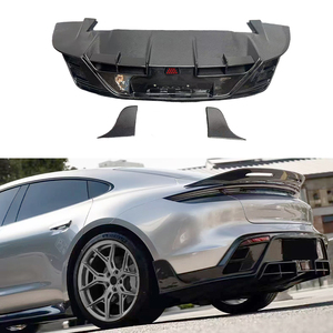 Kit de carrocería de fibra de carbono para modificación de automóviles 2020-2025, parachoques trasero, alerón trasero, guardabarros para Taycan - Product Image 1