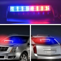 Vente en gros de feux de signalisation d'urgence LED pour voiture, feux de signalisation de danger clignotants, feux de signalisation de danger clignotants COB rouge bleu pour voiture