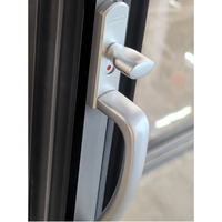 Système de porte coulissante pliante insonorisée en aluminium à rupture de pont thermique, certifiée CE, étanche pour extérieur, pour balcon, villa/commercial