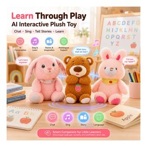 Juguete de Peluche de Perro con IA y Logotipo Personalizado, Asistente de Diálogo Inteligente, Aplicación Habilitada para Historias, Compañero de Aprendizaje, Regalo para Niños, Proveedor de Fábrica - Product Image 1