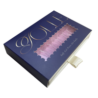 Boîte d'emballage pour faux ongles avec logo personnalisé, boîte de rangement pour faux ongles à étiquette privée, emballage de luxe pour nail art