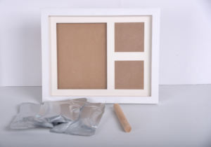 아기의 성장 기록기를위한 도매 사진 프레임 세기-오래된 손과 발 잉크 선물 상자에 우아한 기념품 - Product Image 2