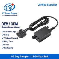 Alimentation LED étanche IP67 homologuée UKCA, prise UK, 12V 24V 18W 24W 36W SELV CE, pour éclairage extérieur de jardin, OEM