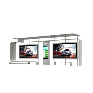 Parada de Autobús con Energía Solar, Pantalla LED, Control por Wifi, Diseño Rectangular Impermeable IP65 para Estaciones de Autobús - Product Image 1