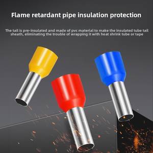 HSC8ชุดคีมหนีบขั้วปลายสายไฟกดเย็น1200ชิ้น6-4ชิ้น - Product Image 2