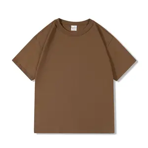 Manufacturer Plus Size Men's T-shirts 300gsm Heavyweight T-shirt 100% Thick Custom Drop Shoulder Cotton Plain Oversized Tshirt