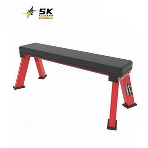 Banco Plano Multiusos de Acero Profesional SK para Gimnasio Comercial, Equipo de Fitness para Levantamiento de Pesas, Seguro para Espalda y <span class=keywords><strong>Pecho</strong></span> - Product Image 1
