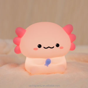 Nueva Lámpara LED Recargable USB 2024 con Forma de Ajolote, Luz Nocturna Cálida Blanca, Mini <span class=keywords><strong>Animal</strong></span> de Silicona Suave con Temporizador, Regalo para Niños - Product Image 6