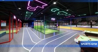 Projecteur de football numérique de jeu de simulation de football en salle interactif Gooest pour parc d'attractions et aire de jeux