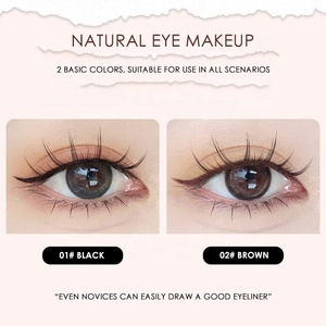 Punta ultrafina, resistente al agua, marrón, <span class=keywords><strong>delineador</strong></span> de ojos, cabezal de cepillo, Lápiz <span class=keywords><strong>Delineador</strong></span> de ojos líquido de larga duración sin manchas - Product Image 3