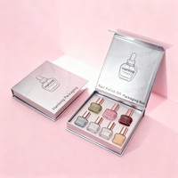 Boîte vide en carton personnalisée pour bouteille de soin des ongles en gel Boîtes magnétiques en papier pour vernis à ongles Boîte d'emballage de parfum biodégradable