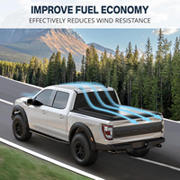 Nouveau couvre-caisse de camionnette en alliage d'aluminium imperméable 2025, Ford Ranger 2023+, kit de camionnette rétractable, couvre-caisse de camionnette