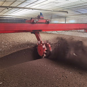 Machine de compostage d'engrais organique pour bétail à haute température Turner de compost à double roue de fumier d'oie - Product Image 5