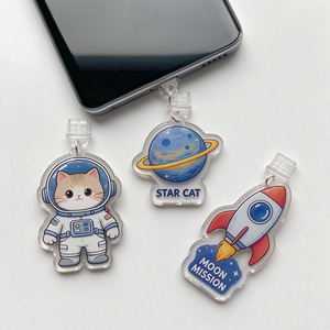 Tappi Antipolvere in Plastica per Cellulari con Basso MOQ, Personalizzati con Simpatici Gatti Cartoon, Tappi Antipolvere in Acrilico per Lettore di Libri e Telefono Tipo-C - Product Image 5