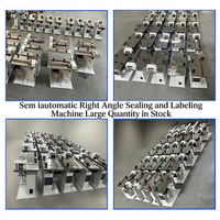 Machine d'étiquetage semi-automatique Orshang à utilisation facile pour boîtes, machine d'étiquetage des coins supérieurs et inférieurs des petits cartons