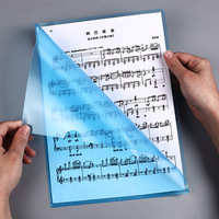 Carpeta de plástico transparente para documentos escolares, carpeta de plástico transparente para documentos de oficina, A4, A5