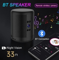 Enceinte portable Enceinte sans fil avec mini caméra Audio bidirectionnel Caméras de sécurité domestique Accessoires de caméras IP