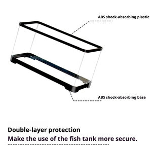 אקווריום אקרילי מלבני מודרני שקוף, מיכל צבים דקורטיבי לשולחן עבודה, לאקווריום דגים לסלון ולחדר שינה - Product Image 2