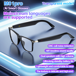 แว่นตาอัจฉริยะ M01 Pro ของแท้, แว่นตา BT v5.4เสียงไฮไฟคุณภาพเสียงสเตอริโอแปลภาษา AI แว่นกันแดดกลางแจ้งหูฟังกีฬา - Product Image 6