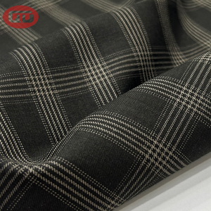 Chất Lượng Cao Tr Suiting Lớn Kiểm Tra Người Đàn Ông Của Phù Hợp Với 85 Polyester 15 Rayon Sợi Nhuộm Vải - Product Image 4