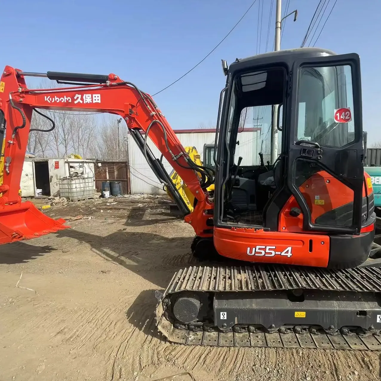 Trung Quốc thiết kế mới chất lượng tốt Sâu Bướm backhoe 6ton Kubota Mini 155-3u thứ hai tay sử dụng máy xúc