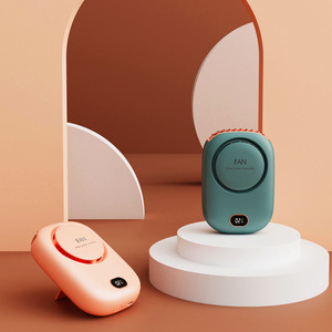 Portable Mini Hanging Neck Fan Power Ventilador Bladeless Neckband Fan USB Rechargeable Electric Fans