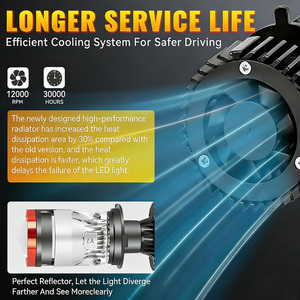 Phares LED Y6D Y7D Y8D 12V étanches, faisceau haut/bas, projecteurs H4, 45W 6500 <span class=keywords><strong>Lumens</strong></span> pour voitures et motos, universels - Product Image 5