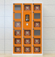 Armoire de location intelligente à succès, armoire partagée, casier intelligent avec portes transparentes, fabricant