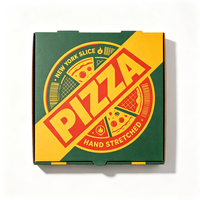 Boîtes à pizza en carton ondulé kraft de qualité alimentaire, gaufrées mat, résistantes à la graisse, personnalisables avec logo, plusieurs tailles, écologiques, vente en gros SP5288
