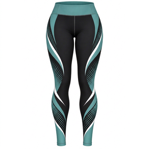 High Quality customized sublimated Printed Yoga <b>Leggings</b> for Women <b>Scrunch</b> Butt Seamless High Waist Compression Gym <b>Legging</b> - Product Image 1