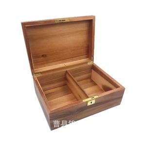 Jewelry <b>Box</b> Wooden Storage <b>Box</b> 11.02x8.85x4.72inch <b>Lockable</b> With Dividers For Organizing Accessories - Product Image 2
