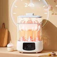 Séchoir et stérilisateur électrique pour biberons avec minuterie et arrêt automatique, support de séchage pour 6 biberons, usage domestique