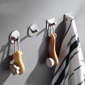 Wall Mounted Magnetic <b>Hook</b> <b>Rail</b> Stainless Steel Holder Wooden Handle Cleansing Brush Organizer for Bathroom - Product Image 1