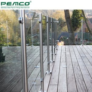 Commercio all'ingrosso <span class=keywords><strong>Marciapiede</strong></span> Parco Giochi Ringhiera En Verre Nuovo Balaustra In Acciaio Inox Sistema di Prezzo Al Prezzo a Metro - Product Image 1