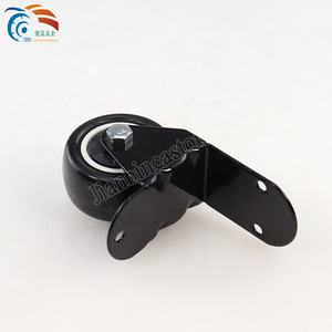 2 Zoll Stahl L-Form Möbelrollen L-Platte Leichtgewichtige Verriegelbare Seitenmontage Doppelkugellager Lautsprecherbox Esszimmer Supermarkt - Product Image 4